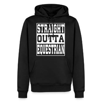 Equestrian Saying Funny - Men's Premium Hoodie - black - Front - Nico (187cm) & Julia (174cm)