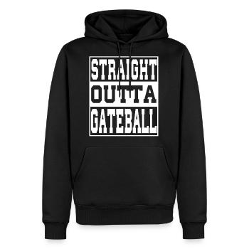 Gateball Ball Sport Saying Funny - Men's Premium Hoodie - black - Front - Nico (187cm) & Julia (174cm)