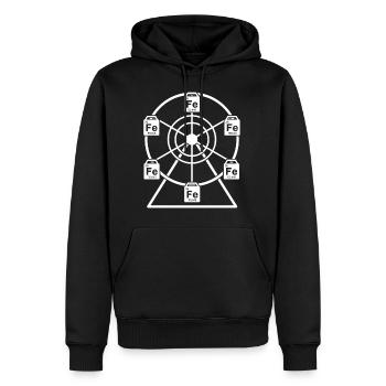 Ferrous Wheel - Chemistry Ferris Fe+2 - Men's Premium Hoodie - black - Front - Nico (187cm) & Julia (174cm)