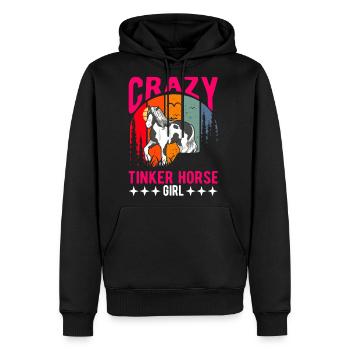 Crazy Tinker Horse Girl Irish - Men's Premium Hoodie - black - Front - Nico (187cm) & Julia (174cm)
