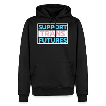 Support Trans Futures Supportive Ally Rights - Men's Premium Hoodie - black - Front - Nico (187cm) & Julia (174cm)