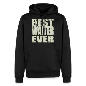 Best Waiter Ever Waiter Gift - Men's Premium Hoodie - black - Front - Nico (187cm) & Julia (174cm)