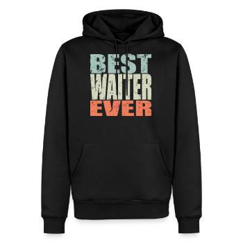 Best Waiter Ever Waiter Gift - Men's Premium Hoodie - black - Front - Nico (187cm) & Julia (174cm)
