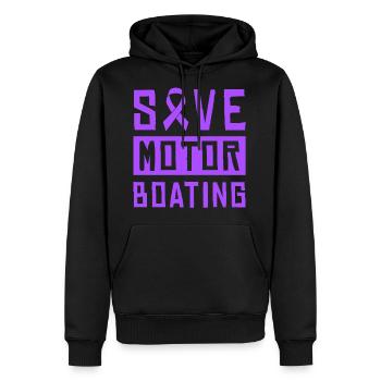 Save Motor Boating - Men's Premium Hoodie - black - Front - Nico (187cm) & Julia (174cm)