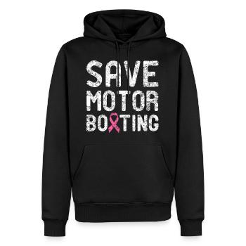 Save Motor Boating - Men's Premium Hoodie - black - Front - Nico (187cm) & Julia (174cm)