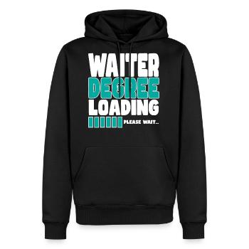 Waiter Degree Loading - Men's Premium Hoodie - black - Front - Nico (187cm) & Julia (174cm)