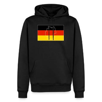germany - Men's Premium Hoodie - black - Front - Nico (187cm) & Julia (174cm)