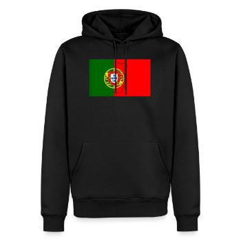 portugal - Men's Premium Hoodie - black - Front - Nico (187cm) & Julia (174cm)