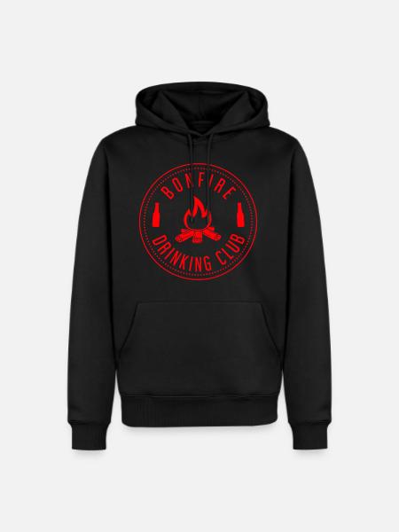Bonfire Drinking Club Camping - Men's Premium Hoodie - black