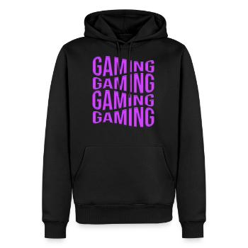 gaming - Men's Premium Hoodie - black - Front - Nico (187cm) & Julia (174cm)