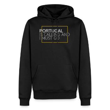 Portugal saying - Men's Premium Hoodie - black - Front - Nico (187cm) & Julia (174cm)