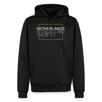 netherlands saying - Men's Premium Hoodie - black - Front - Nico (187cm) & Julia (174cm)