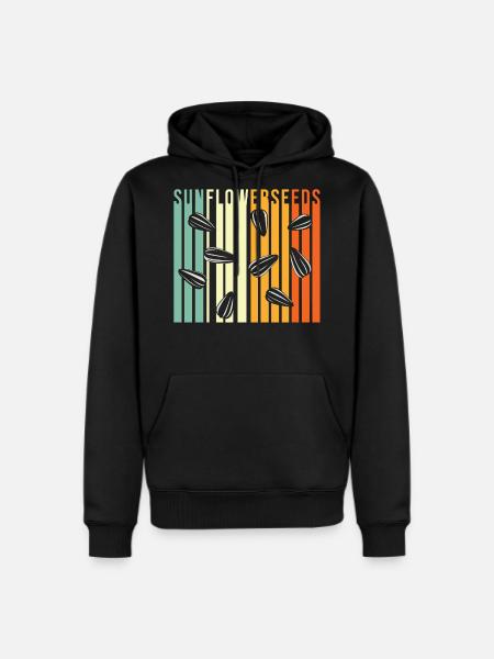 Sunflower Seeds - Men's Premium Hoodie - black