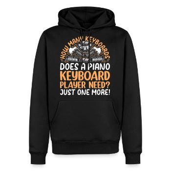 Piano - How Many Keyboards Does A Piano Keyboard P - Men's Premium Hoodie - black - Front - Nico (187cm) & Julia (174cm)