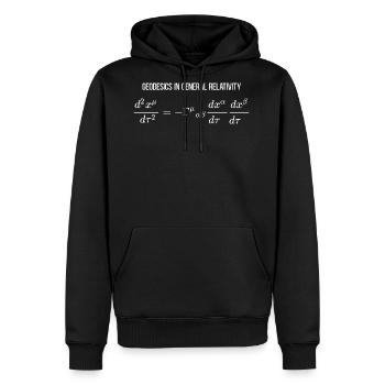 Geodesics Equation General Relativity Differential - Men's Premium Hoodie - black - Front - Nico (187cm) & Julia (174cm)