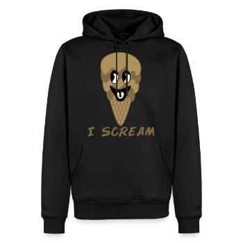 Ice Cream Chocolate Ice Cream Chocolate Ice Cream - Men's Premium Hoodie - black - Front - Nico (187cm) & Julia (174cm)