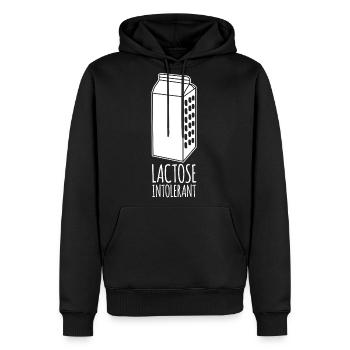 Milk Lactose Intolerant - Men's Premium Hoodie - black - Front - Nico (187cm) & Julia (174cm)