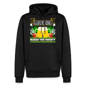 Gardener Gardening Garden - Men's Premium Hoodie - black - Front - Nico (187cm) & Julia (174cm)