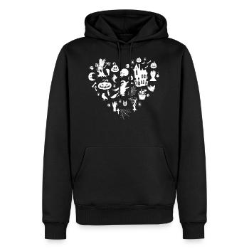 Halloween Party Halloween Heart Halloween - Men's Premium Hoodie - black - Front - Nico (187cm) & Julia (174cm)