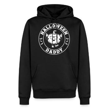 Halloween Daddy Halloween Pumpkin Dad Halloween - Men's Premium Hoodie - black - Front - Nico (187cm) & Julia (174cm)
