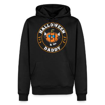 Halloween Daddy Pumpkin Halloween Dad Halloween - Men's Premium Hoodie - black - Front - Nico (187cm) & Julia (174cm)
