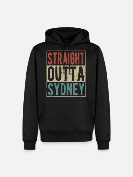 Straight outta Sydney - Men's Premium Hoodie - black