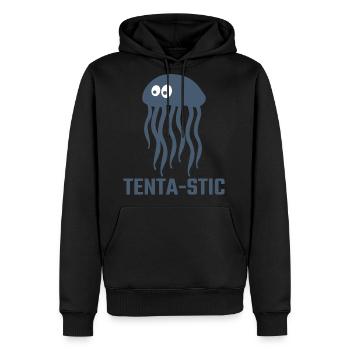 Jellyfish Sea Jellies - Men's Premium Hoodie - black - Front - Nico (187cm) & Julia (174cm)