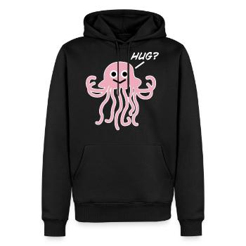Jellyfish Hug Sea Jellies - Men's Premium Hoodie - black - Front - Nico (187cm) & Julia (174cm)