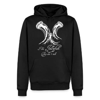 Sea Jellies Jellyfish - Men's Premium Hoodie - black - Front - Nico (187cm) & Julia (174cm)