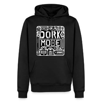 Dork Mode 11 - Men's Premium Hoodie - black - Front - Nico (187cm) & Julia (174cm)