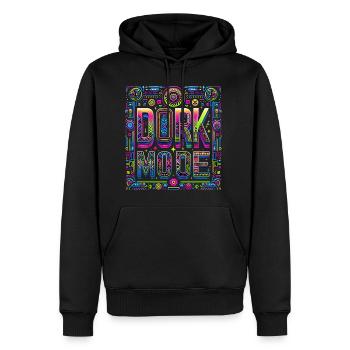 Dork Mode 10 - Men's Premium Hoodie - black - Front - Nico (187cm) & Julia (174cm)
