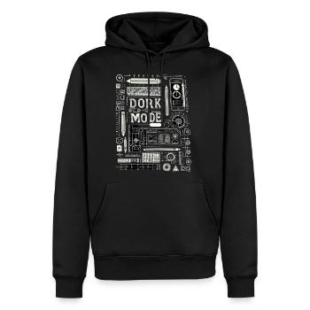 Dork Mode 13 - Men's Premium Hoodie - black - Front - Nico (187cm) & Julia (174cm)