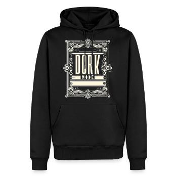 Dork Mode 15 - Men's Premium Hoodie - black - Front - Nico (187cm) & Julia (174cm)