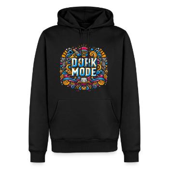 Dork Mode 8 - Men's Premium Hoodie - black - Front - Nico (187cm) & Julia (174cm)