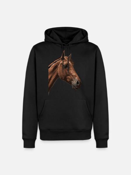 Horse - Men's Premium Hoodie - black