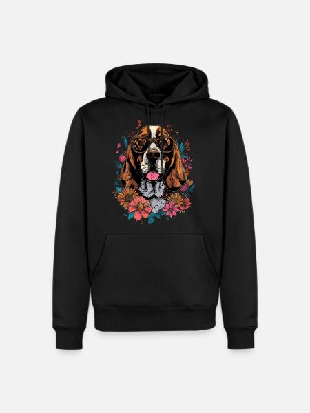 Basset Hound - Men's Premium Hoodie - black
