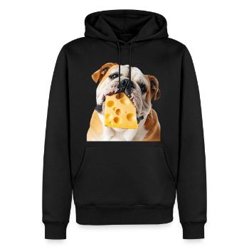 Bulldog - Men's Premium Hoodie - black - Front - Nico (187cm) & Julia (174cm)