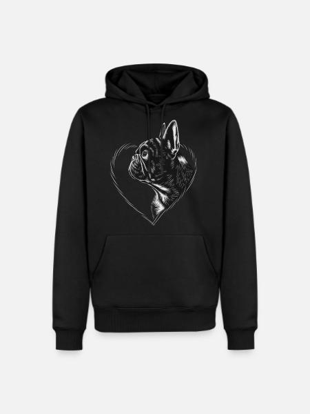 French Bulldog - Men's Premium Hoodie - black