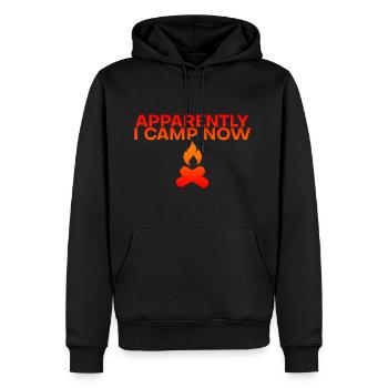 Apparently I Camp Now 6 - Men's Premium Hoodie - black - Front - Nico (187cm) & Julia (174cm)