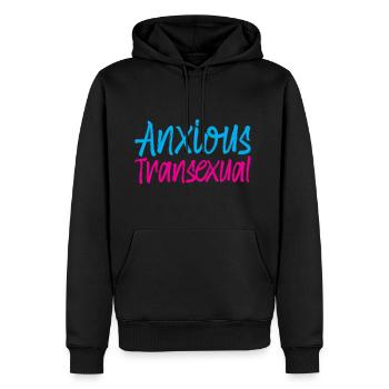 Anxious Transexual - Men's Premium Hoodie - black - Front - Nico (187cm) & Julia (174cm)