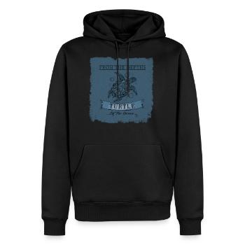 From The Depths Turtle Of the ocean - Men's Premium Hoodie - black - Front - Nico (187cm) & Julia (174cm)
