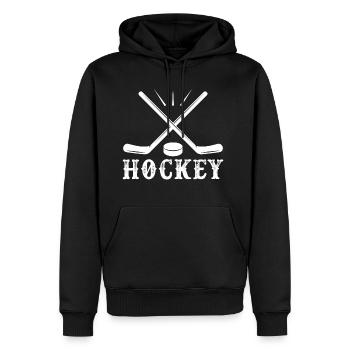 Hockey sur glace Hockey - Molleton à capuche Premium pour homme - noir - Devant - Nico (187cm) & Julia (174cm)