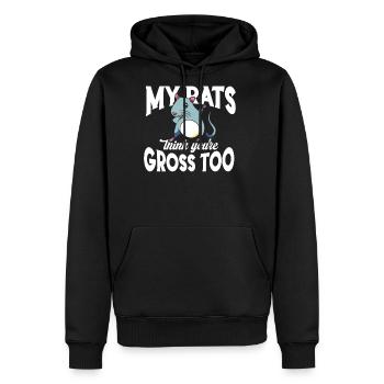 Rat Rodent Pet Rat Owners Domestic Rat - Men's Premium Hoodie - black - Front - Nico (187cm) & Julia (174cm)
