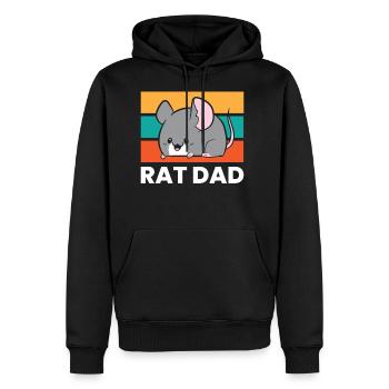 Rat Dad Pet Rat Owner Rat Papa Cute Rats - Men's Premium Hoodie - black - Front - Nico (187cm) & Julia (174cm)