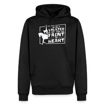 Equestrian Horse Vaulting Vaulter Horseback - Men's Premium Hoodie - black - Front - Nico (187cm) & Julia (174cm)