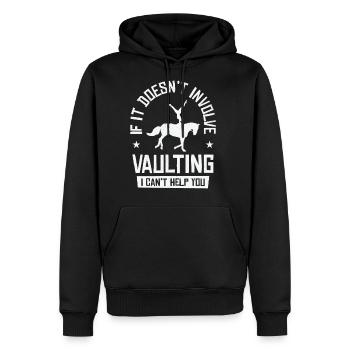 Equestrian Horse Vaulting Horseback Riding - Men's Premium Hoodie - black - Front - Nico (187cm) & Julia (174cm)