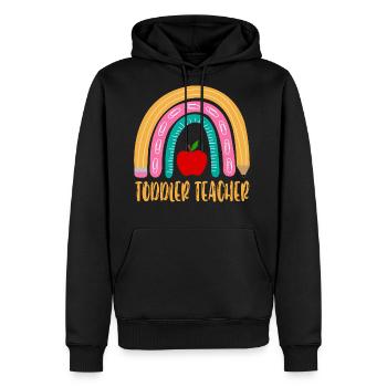 Toddler Teacher - Men's Premium Hoodie - black - Front - Nico (187cm) & Julia (174cm)
