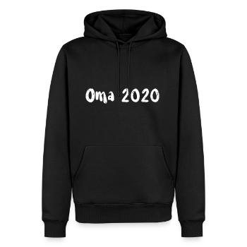 Grand-mère 2020 - Grand-mère - Molleton à capuche Premium pour homme - noir - Devant - Nico (187cm) & Julia (174cm)
