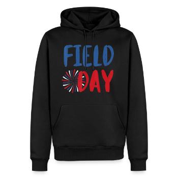 Field Day Red White and Blue Student Teacher - Men's Premium Hoodie - black - Front - Nico (187cm) & Julia (174cm)