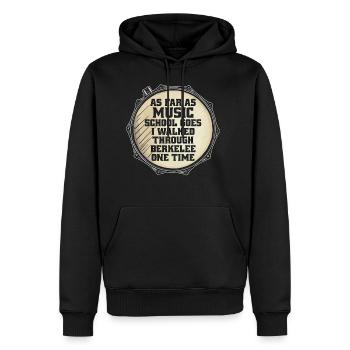 Snare Drum As Far As Music School Percussion Drums - Men's Premium Hoodie - black - Front - Nico (187cm) & Julia (174cm)